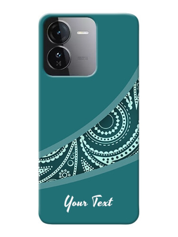 Custom iQOO Z9 5G Photo Printing on Case with semi visible floral Design