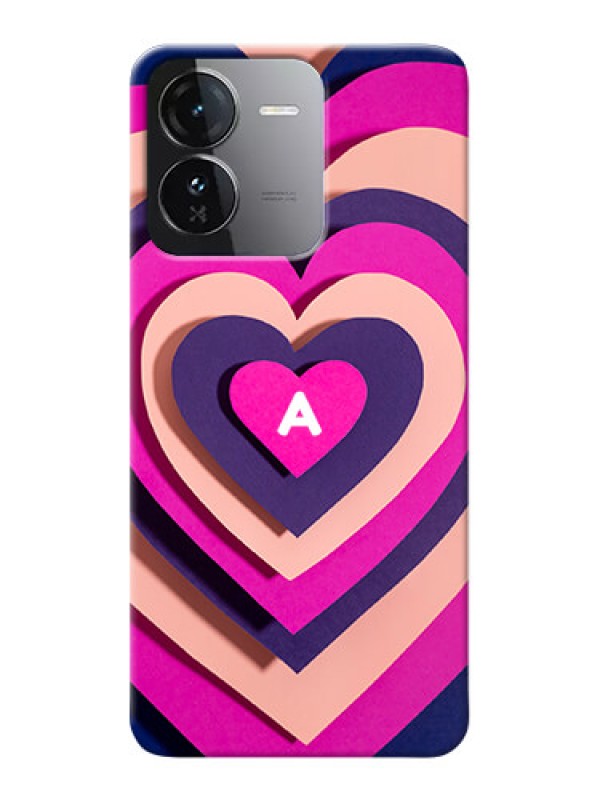 Custom iQOO Z9 5G Custom Mobile Case with Cute Heart Pattern Design