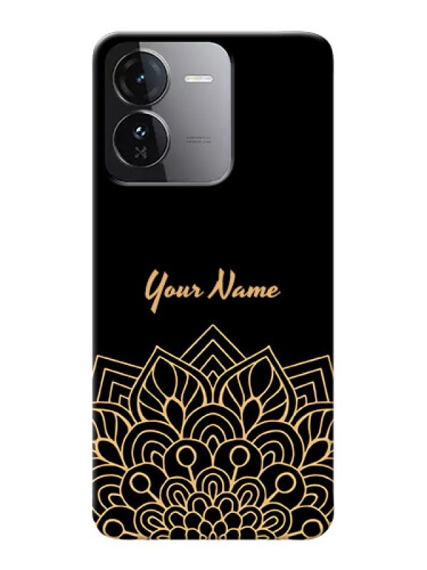 Custom iQOO Z9 5G Custom Phone Case with Golden mandala Design