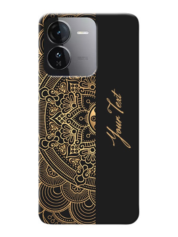 Custom iQOO Z9 5G Photo Printing on Case with Mandala art with custom text Design