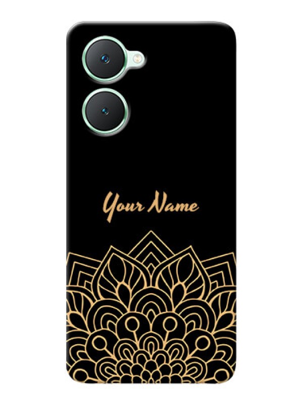 Custom iQOO Z9 Lite 5G Custom Phone Case with Golden mandala Design