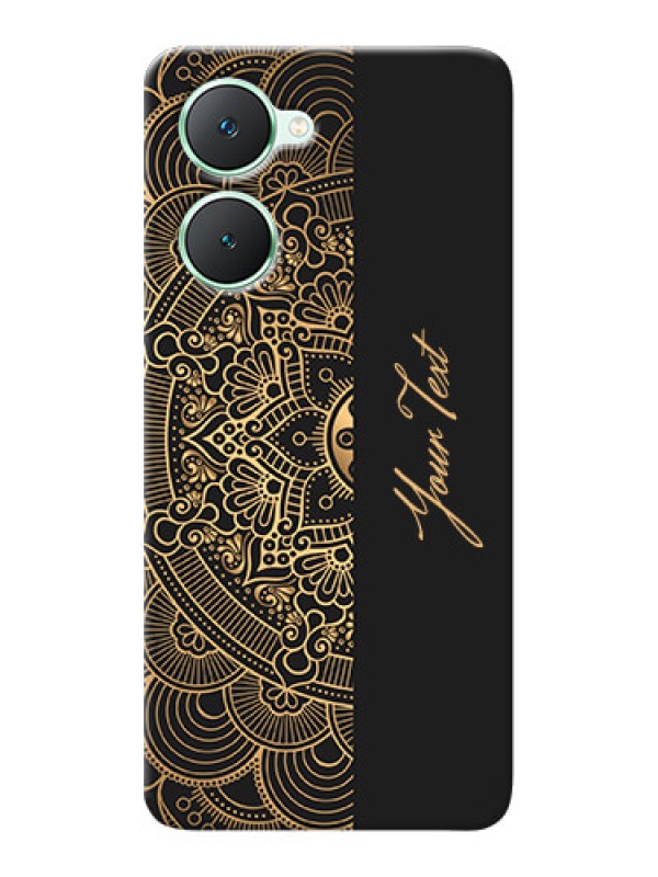 Custom iQOO Z9 Lite 5G Photo Printing on Case with Mandala art with custom text Design