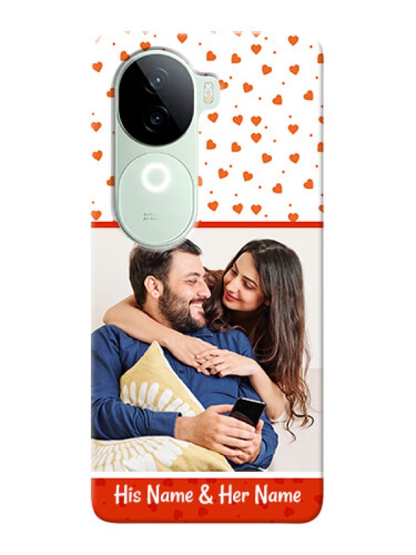 Custom iQOO Z9s 5G Phone Back Covers: Orange Love Symbol Design