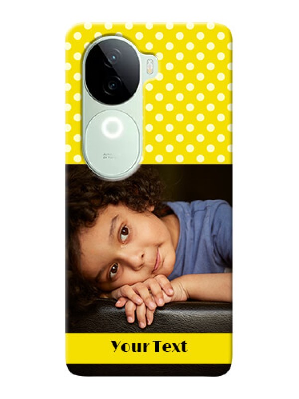 Custom iQOO Z9s 5G Custom Mobile Covers: Bright Yellow Case Design