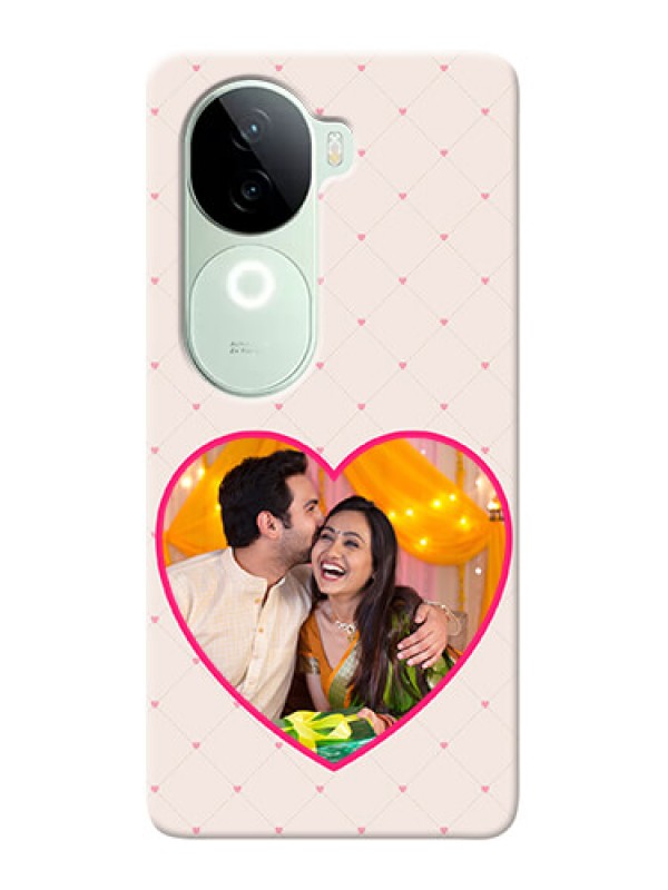 Custom iQOO Z9s 5G Personalized Mobile Covers: Heart Shape Design