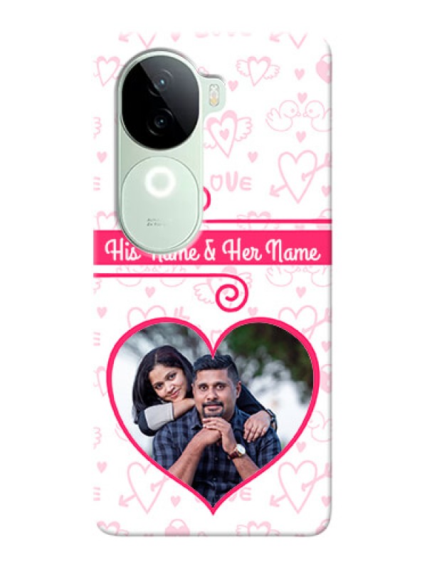 Custom iQOO Z9s 5G Personalized Phone Cases: Heart Shape Love Design