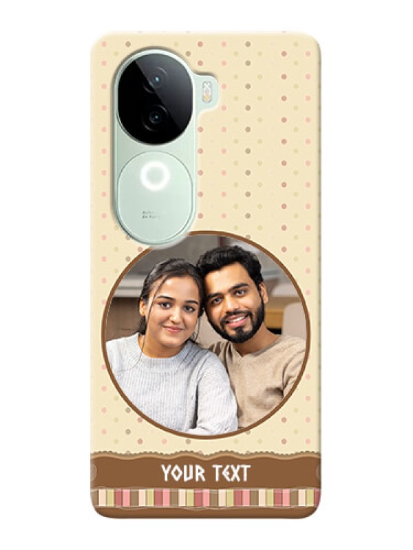 Custom iQOO Z9s 5G Mobile Cases: Brown Dotted Mobile Case Design