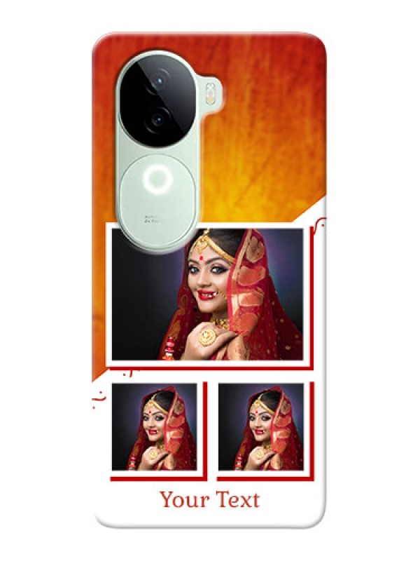 Custom iQOO Z9s 5G Personalised Phone Cases: Wedding Memories Design