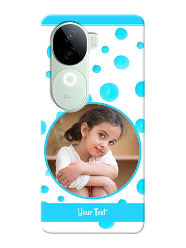 Custom iQOO Z9s 5G Custom Phone Covers: Blue Bubbles Pattern Design