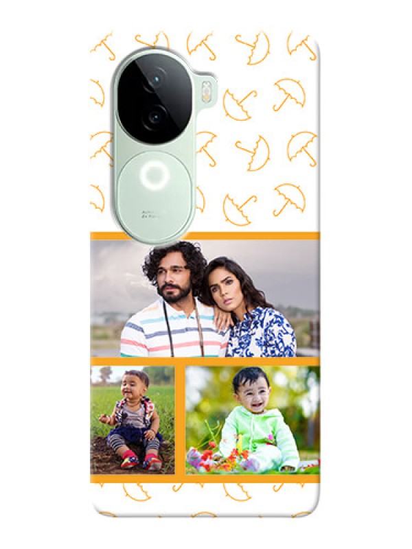 Custom iQOO Z9s 5G Personalised Phone Cases: Yellow Pattern Design