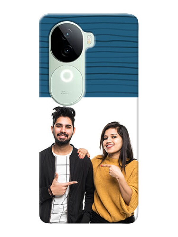 Custom iQOO Z9s 5G Custom Phone Cases: Blue Pattern Cover Design