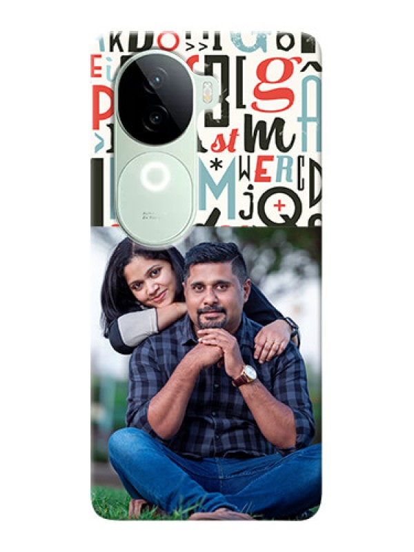 Custom iQOO Z9s 5G custom mobile phone covers: Alphabet Design