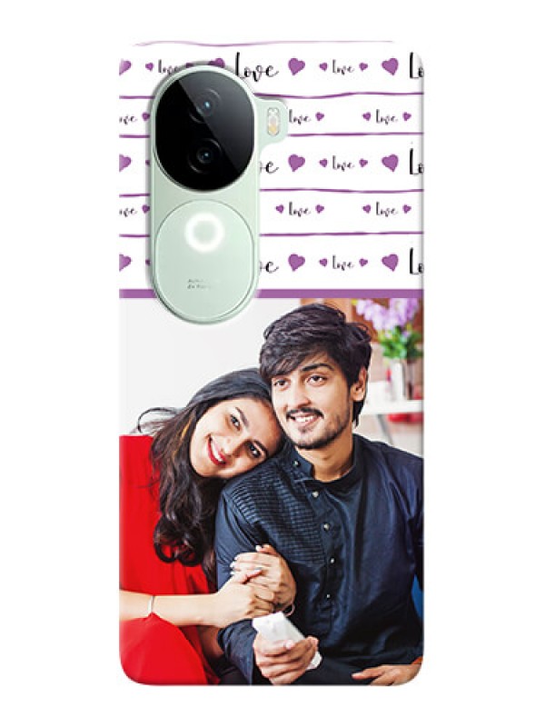 Custom iQOO Z9s 5G Mobile Back Covers: Couples Heart Design
