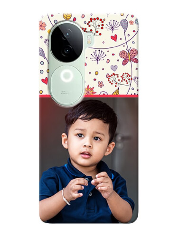 Custom iQOO Z9s 5G phone back covers: Premium Floral Design