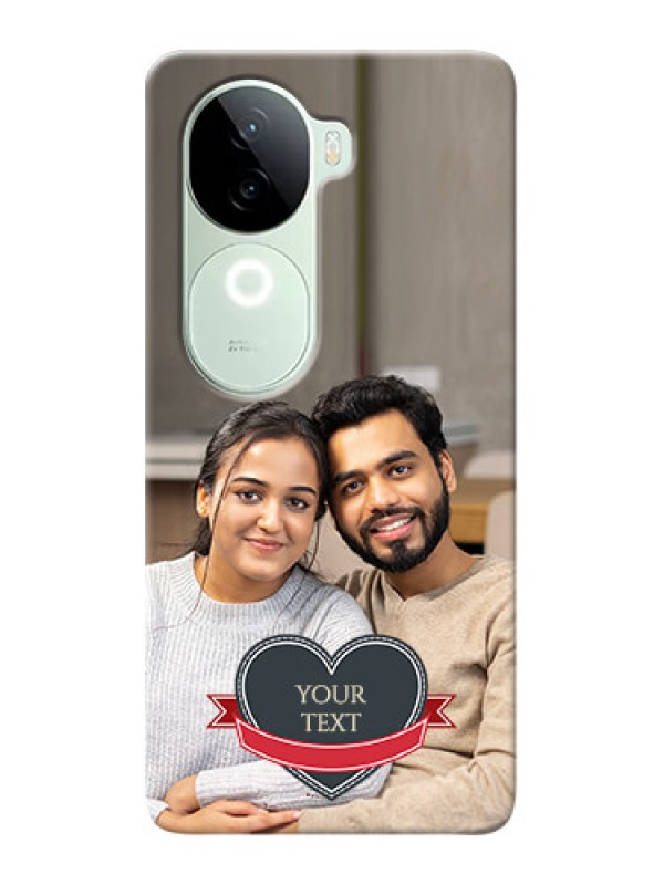 Custom iQOO Z9s 5G mobile back covers online: Just Married Couple Design