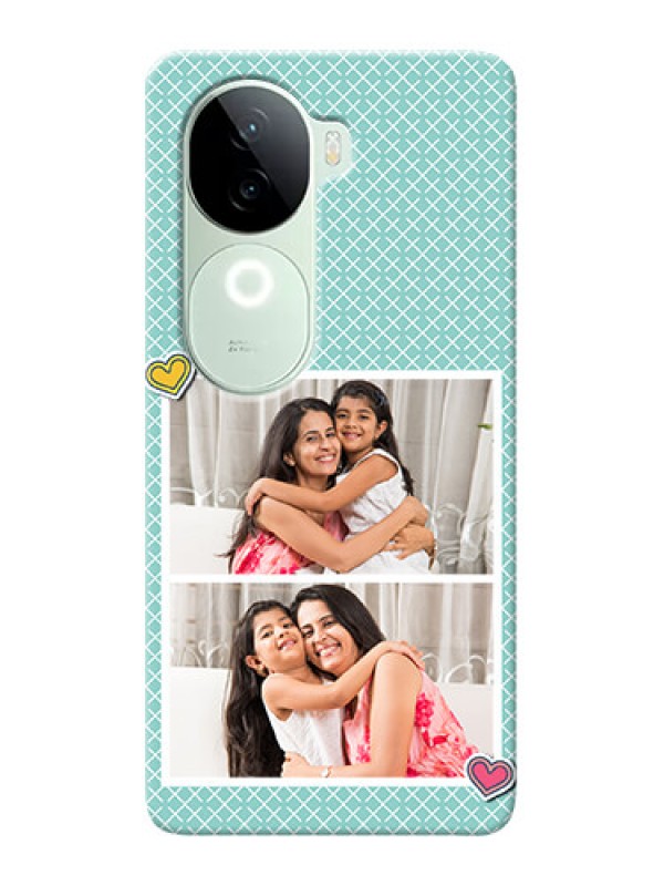 Custom iQOO Z9s 5G Custom Phone Cases: 2 Image Holder with Pattern Design