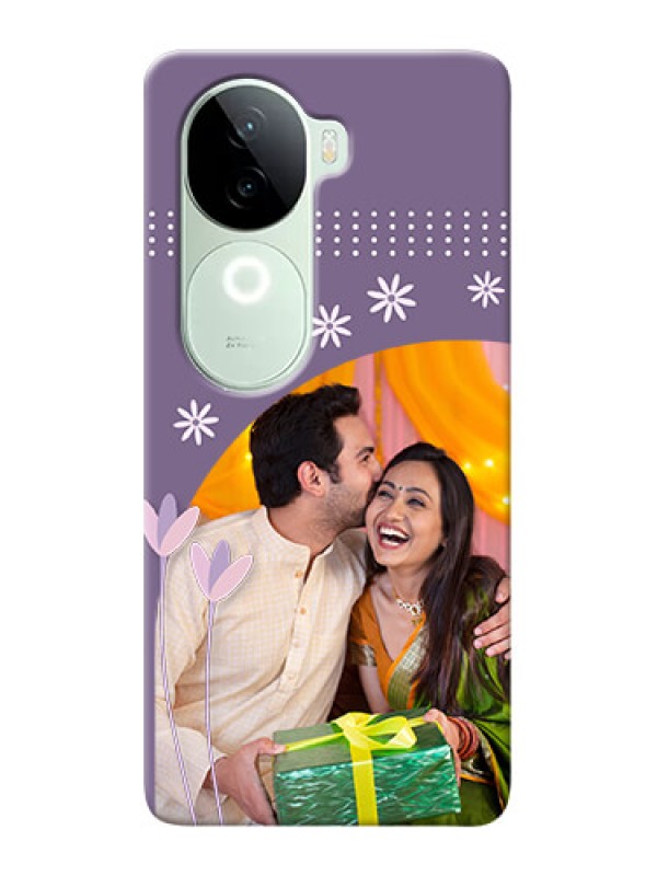 Custom iQOO Z9s 5G Phone covers for girls: lavender flowers design