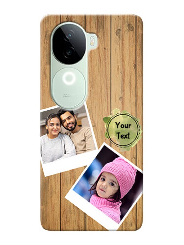 Custom iQOO Z9s 5G Custom Mobile Phone Covers: Wooden Texture Design