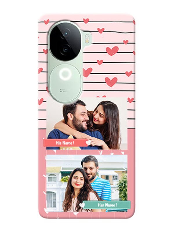 Custom iQOO Z9s 5G custom mobile covers: Photo with Heart Design