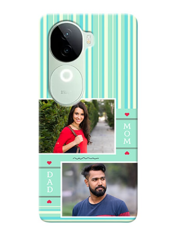 Custom iQOO Z9s 5G custom mobile phone covers: Mom And Dad Pic Design