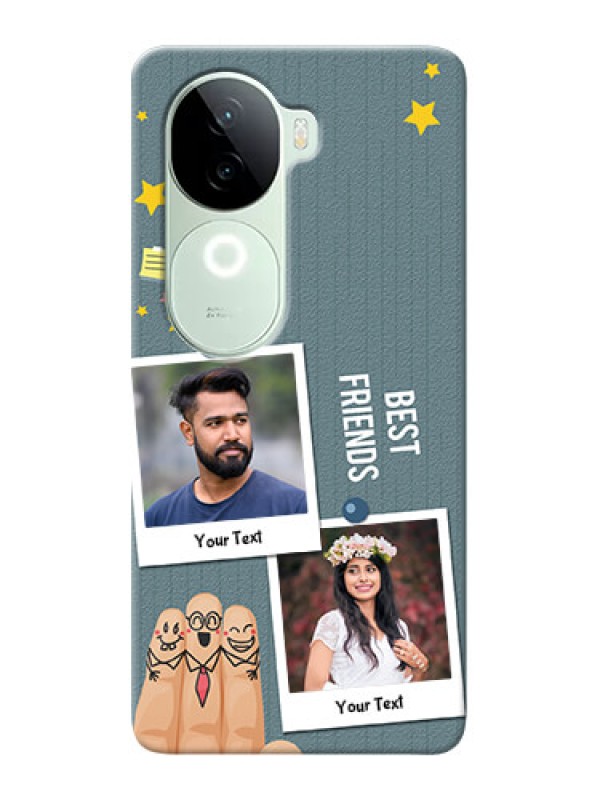 Custom iQOO Z9s 5G Mobile Cases: Sticky Frames and Friendship Design