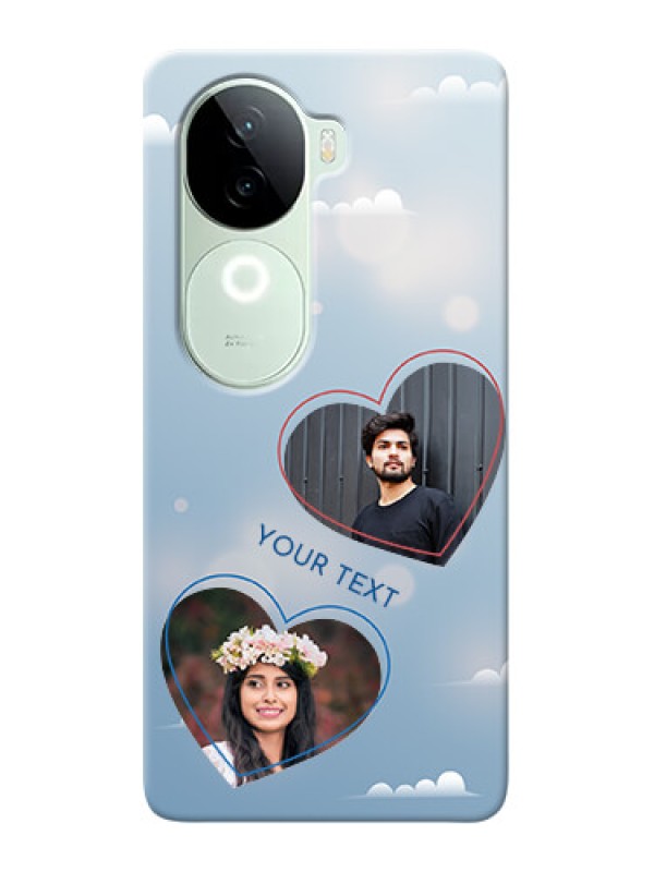Custom iQOO Z9s 5G Phone Cases: Blue Color Couple Design