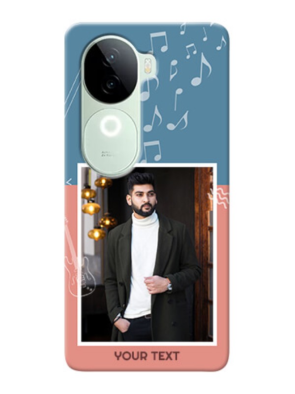 Custom iQOO Z9s 5G Phone Back Covers with Color Musical Note Design