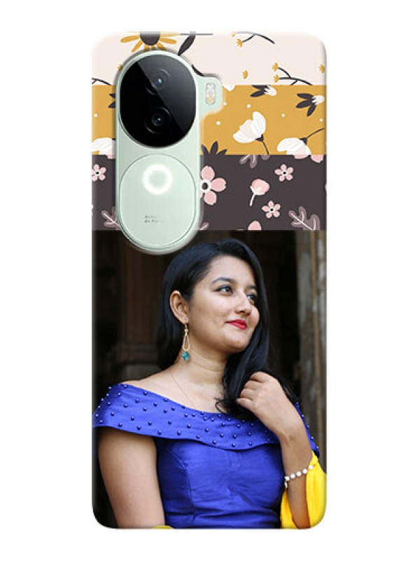 Custom iQOO Z9s 5G mobile cases online: Stylish Floral Design