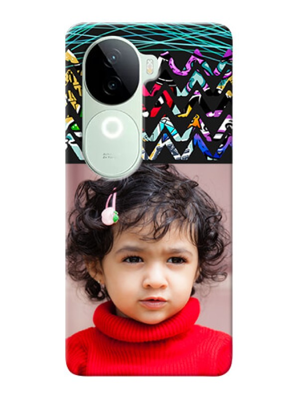 Custom iQOO Z9s 5G personalized phone covers: Neon Abstract Design