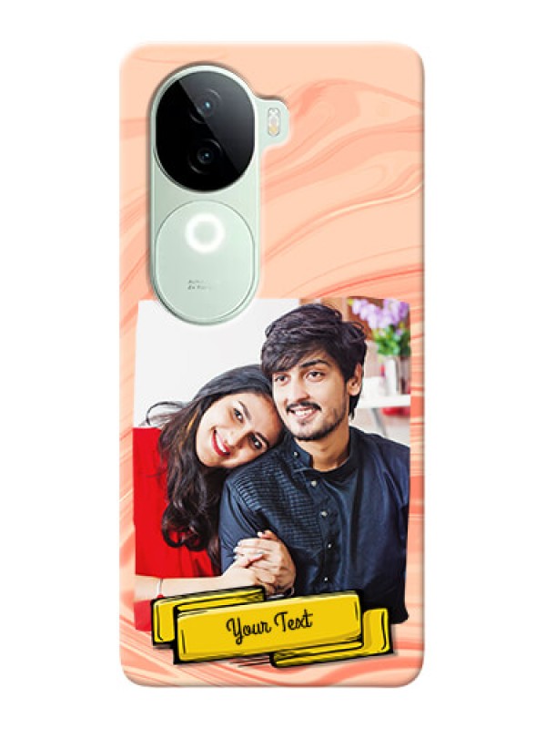 Custom iQOO Z9s 5G Customized Phone Cases: Marble Texture Design