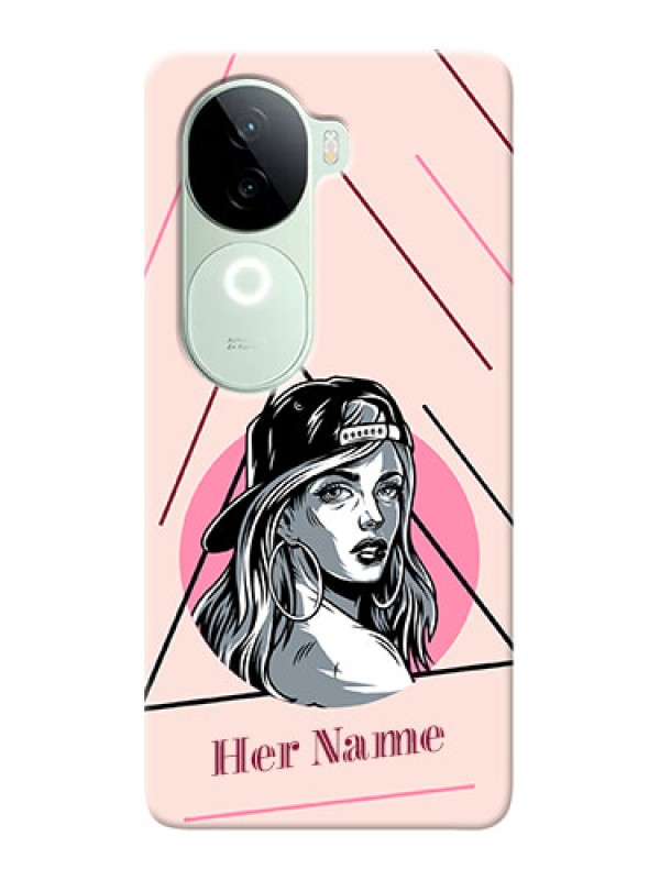 Custom iQOO Z9s 5G Personalized Phone Case with Rockstar Girl Design