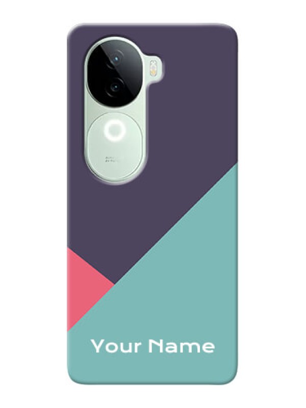 Custom iQOO Z9s 5G Custom Mobile Case with Tri Color abstract Design