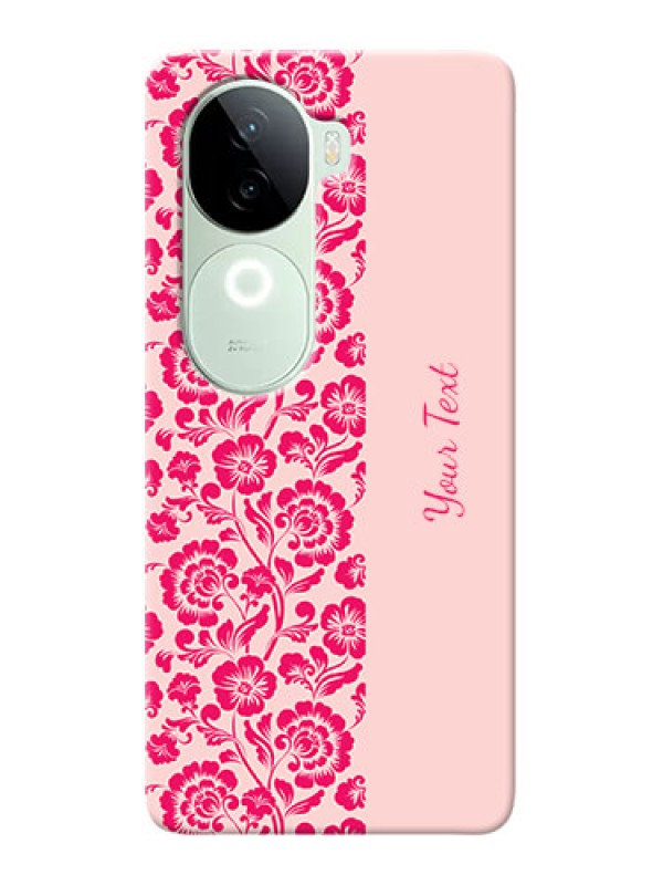 Custom iQOO Z9s 5G Custom Phone Case with Attractive Floral Pattern Design