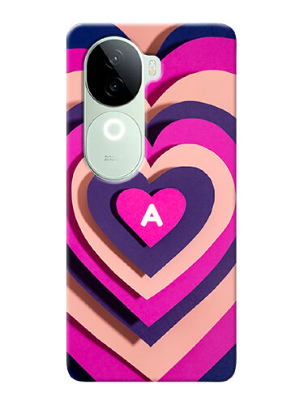 Custom iQOO Z9s 5G Custom Mobile Case with Cute Heart Pattern Design