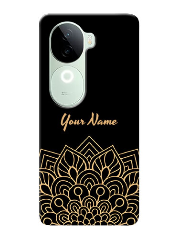 Custom iQOO Z9s 5G Custom Phone Case with Golden mandala Design