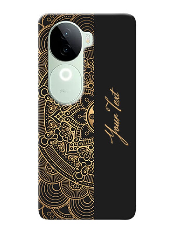 Custom iQOO Z9s 5G Photo Printing on Case with Mandala art with custom text Design