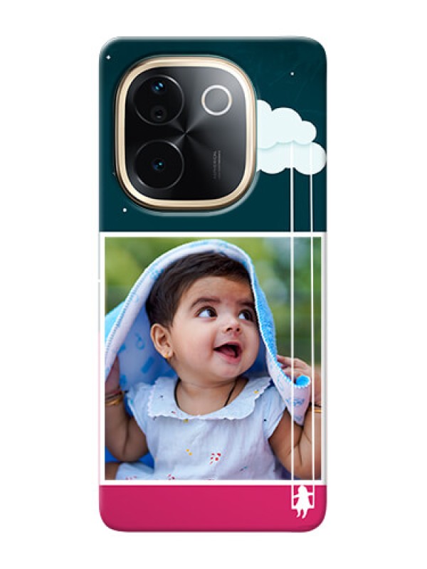 Custom iQOO Z9s Pro 5G custom phone covers: Cute Girl with Cloud Design