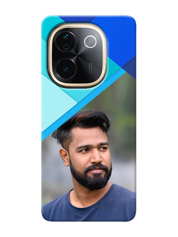 Custom iQOO Z9s Pro 5G Phone Cases Online: Blue Abstract Cover Design