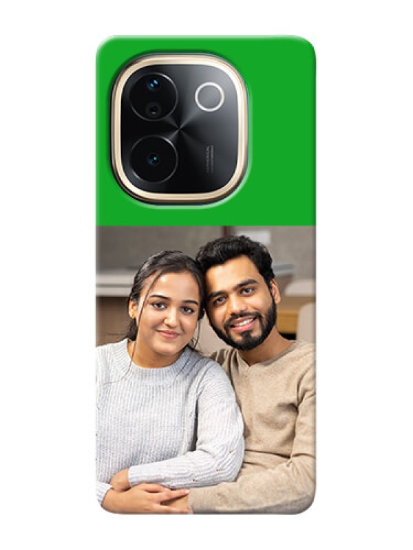 Custom iQOO Z9s Pro 5G Personalised mobile covers: Green Pattern Design