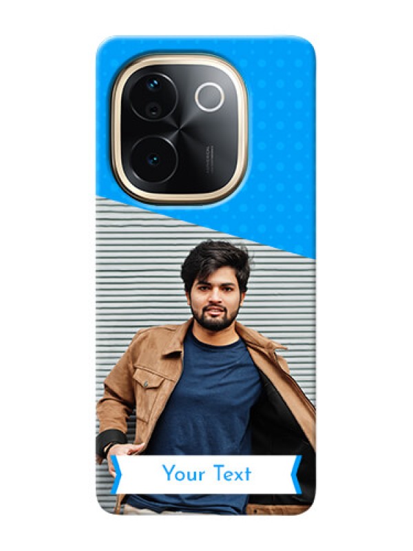 Custom iQOO Z9s Pro 5G Personalized Mobile Covers: Simple Blue Color Dotted Design