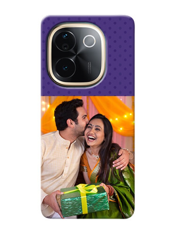 Custom iQOO Z9s Pro 5G mobile phone cases: Violet Pattern Design