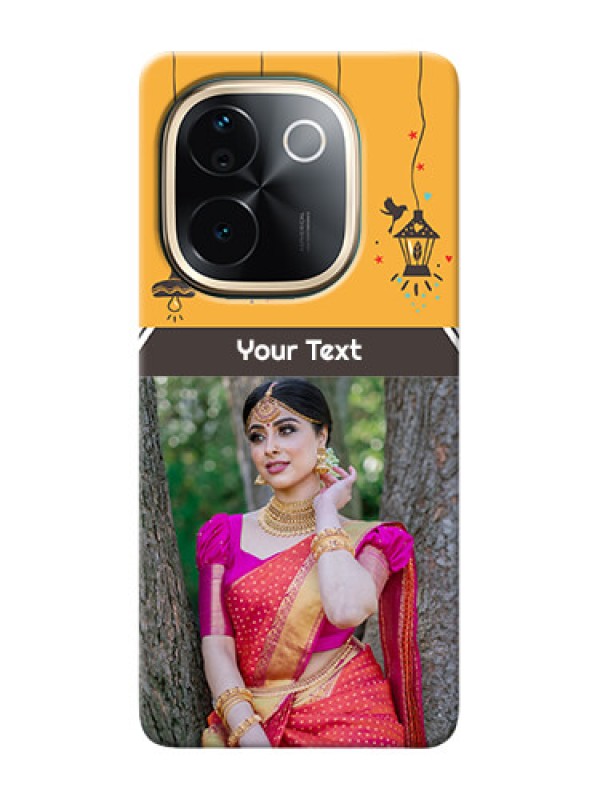 Custom iQOO Z9s Pro 5G custom back covers with Family Picture and Icons