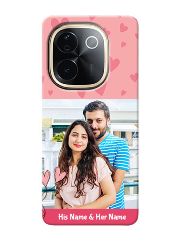 Custom iQOO Z9s Pro 5G phone back covers: Love Design Peach Color