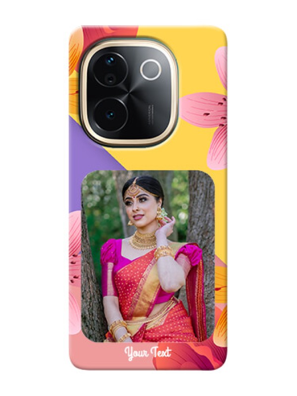 Custom iQOO Z9s Pro 5G Mobile Covers: 3 Image With Vintage Floral Design