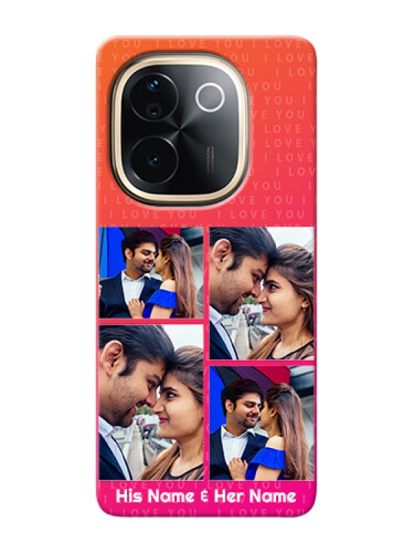 Custom iQOO Z9s Pro 5G custom back covers: I Love You Pink Design