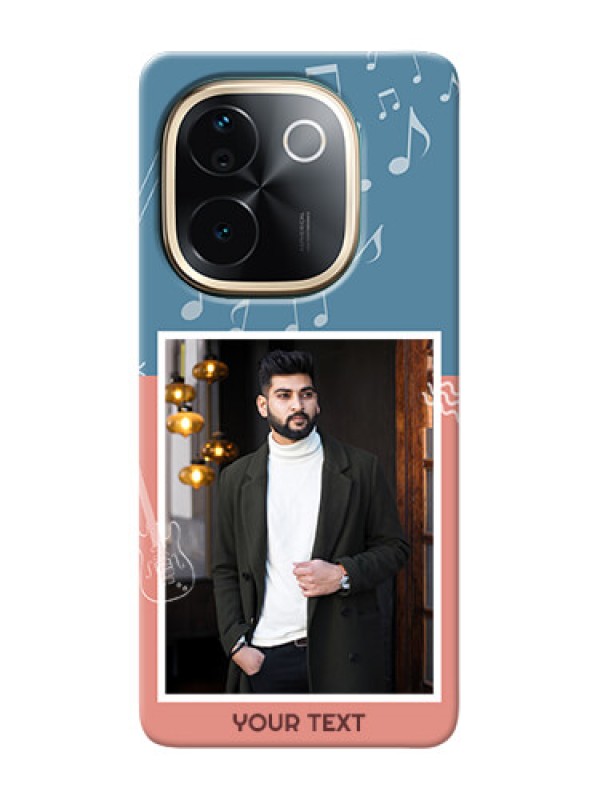 Custom iQOO Z9s Pro 5G Phone Back Covers with Color Musical Note Design