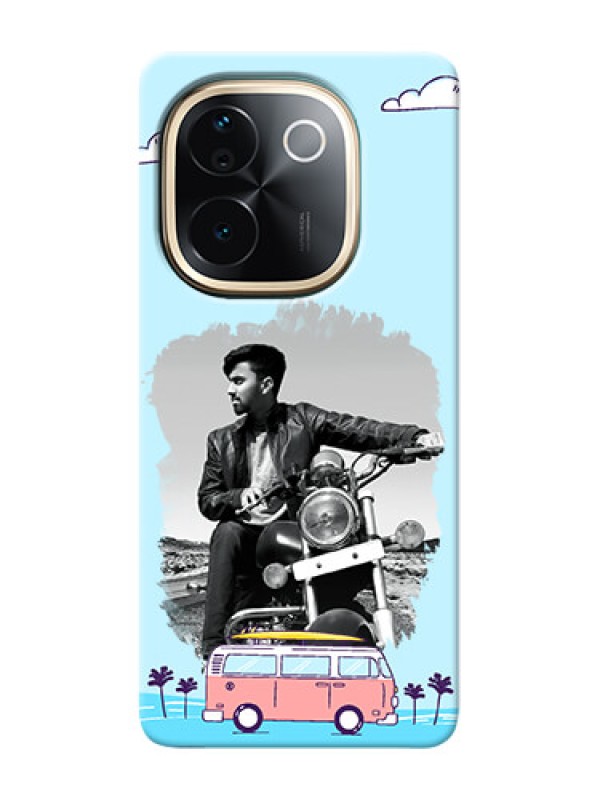 Custom iQOO Z9s Pro 5G Mobile Covers Online: Travel And Adventure Design