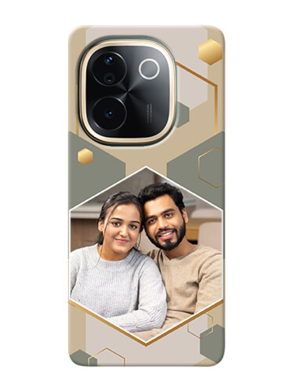 Custom iQOO Z9s Pro 5G Photo Printing on Case with Stylish Hexagon Pattern Design