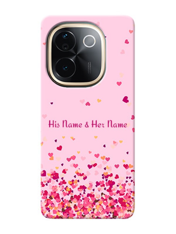 Custom iQOO Z9s Pro 5G Photo Printing on Case with Floating Hearts Design
