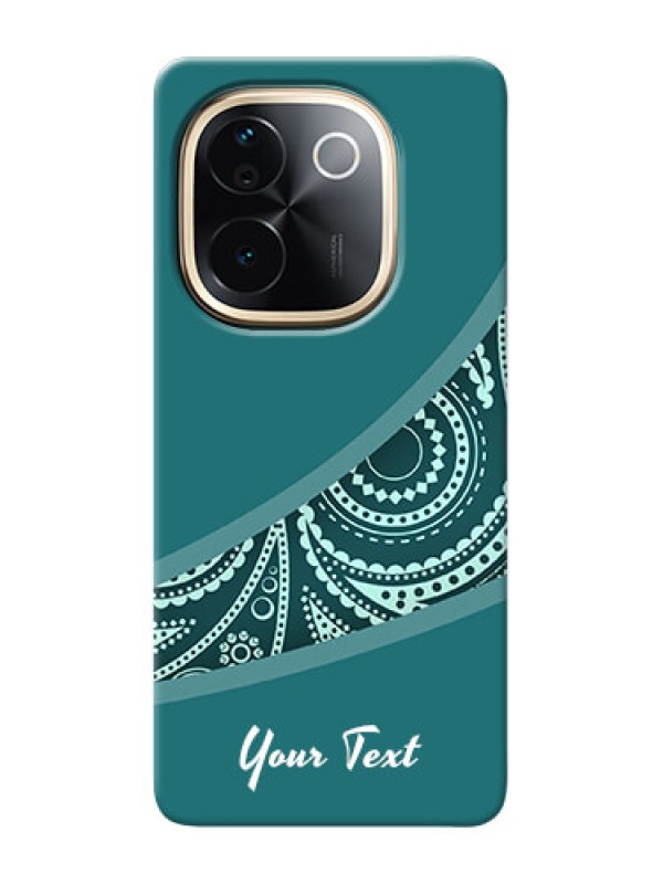 Custom iQOO Z9s Pro 5G Photo Printing on Case with semi visible floral Design